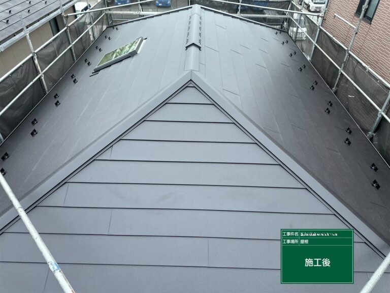東京都江東区　スレート瓦葺き替え（天窓交換）